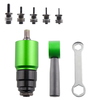 Rivet Nut Tool Kit Manual Drill Adapter Compatible with M3 M4 M5 M6 M8 M10 Aluminum Alloy Electric Gun Attachment Hex Wr