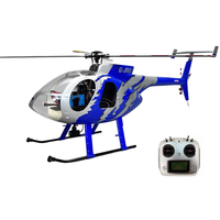 ROBAN MD500E 470 Class 2.4G 8CH GJIVE Blue Hughes GPS 4 Blades Flybarless RC Helicopter RTF With X2 Flight Controller