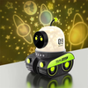 Robot Projector Night Light Universe Starry Sky Rotate LED Projection Lamp Rechargeable Bedroom Atmosphere Sleeping Llig