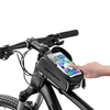 ROCKBROS Bicycle Bag Frame Front Tube Cycling Bag Phone Mount Bag Waterproof Phone Case Holder Bag 6.0 Inches Touchscree