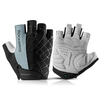 ROCKBROS Half Finger Bicycle Gloves PU Leather Breathable Non-slipFashion Gloves for MTB Bike Cycling Fun