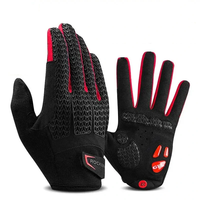 ROCKBROS Screen Touch Cycling Gloves GEL Liquid Silicone Palm Windproof Terry Design Riding Warm Protective Gear for MTB