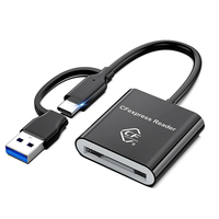 Rocketek CR396 CFexpress Card Reader USB 3.2 Gen2 10Gbps High Speed Supports Type A and B Card Readers for Phone Tablet