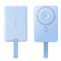 Romoss WM010-191 Wireless Magnetic Power Bank 30W 37Wh 10000mAh Integrated Cable Power Bank with 3 Inputs & 3 Outputs Fa