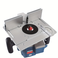 Router Table Insert Plate Set 240x200mm for Woodworking Bench with Miter Gauge Guide Aluminium Fence Sliding Bracket Com