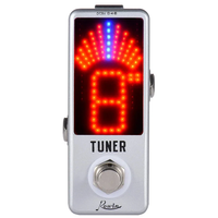 Rowin Mini Chromatic Tuner Pedal Guitar Effects Bass Musical Instruments LED Display True Bypass Guitar Bass Accessories