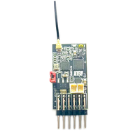 RX42BRB Multi-protocol 6CH Mini Compatible RC Receiver with Dual Brushed 7.5A ESC for Flysky Wfly Microzone Radio Transm