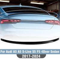 S Style Car Rear Trunk Roof Lip Spoiler Splitter Wing for Audi A5 A5 S-Line S5 F5 4Door 2017-2024 Rear Boot Spoiler Wing