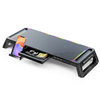 S56 RGB Computer Monitor Lifting Stand Bi-Fold Computer Booster Bracket with 4USB Expansion Ports Desktop Storage Base B