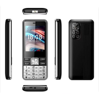 S5630 Pro Mini 2G GSM 2.8 Inch Four Cards Four Standby 3000mAh FM Vibration Big Button Speed Dial Loudspeaker for Elderl