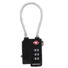 SA21100 Lightweight ABS Plastic Customs Password Lock High Strength Travel Security Multi-Zipper Protection