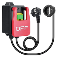 Safety Power Switch 220V 16A Large Paddle On Off Switch Emergency Stop Zero Voltage Switch Compatible with Router Tables