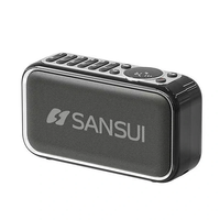 SANSUI F35 Wireless bluetooth Speaker Bass Diaphragm HiFi Sound Hands-free Calls 2400mAh Support TF Card USB 3.5mm AUX P
