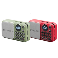 SANSUI U1 FM Radio Portable bluetooth Speaker Built-in Dual Magnetic Speakers Support TF Card U Disk 3.5mm AUX Playback