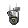 SC02-W 2MP+2MP Dual Lens WiFi PTZ Camera EU Plug 10X Zoom AI Human Detection Night Vision IP66 Outdoor Security IP Camer