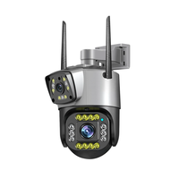 SC02-W 2MP+2MP Dual Lens WiFi PTZ Camera EU Plug 10X Zoom AI Human Detection Night Vision IP66 Outdoor Security IP Camer