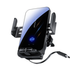 SD06 66W Fast Magnetic Wireless Car Charger Holder Built-in 70cm Retractable Cable 15W Wireless Charging Infrared Sensor