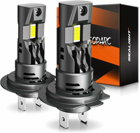 SEALIGHT S2-H7 LED Car Front Headlight 28000LM Headlamps Hi Low Beam6500K LED Headlights
