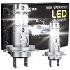 SEALIGHT X5-H7 Pair 2600LM LED Car LED Headlight Bulbs Hi/Low Beam 6000K-6500K Unviersal Car LED Headlights