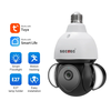 SECTEC Tuya 5MP HD WiFi Light Bulb Camera Full Color Night Vision Motion Tracking PTZ APP Control Two-way Audio Smart Ho