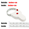 Self-tightening Body Measuring Tape Ruler 150cm/60 Inch Sewing Tailor Dressmaking Measure Ruler Meter Film for Waist Che