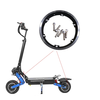 Separable Electric Scooter Motor Wheel Hub Ring Side Cover Spare Parts for LAOTIE ES19 Scooter