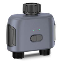 SGW02MZ Tuya Zigbe Smart Irrigation Timer Dual Zone Sprinkler Drip Irrigation Device IPX5 Waterproof Voice Control with