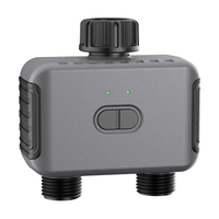 SGW08MZ Tuya Zigbe 2 Zones Smart Irrigation Timer Digital Programming Watering Schedules Sprinkler Drip Irrigation Syste