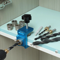 Shelf Hole Locator Aluminum Alloy Positioning Clamp 6mm 8mm 10mm 12mm Drill Sleeve Precision Laser Scale Adjustable Clam