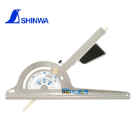 Shinwa Circular Saw Guide Ruler Stainless Steel Quick Adjust 9.1 Inches 23 cm Precision Woodworking Tool Accurate Cuttin