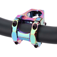Short Handlebar Stem Anti Corrosion Ultralight Aluminium Alloy Bicycle Stem Wear Resistant Bike Handlebar Stem