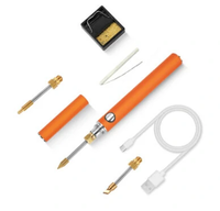 SIENWINY Portable Wireless Soldering Iron USB Li-ion Battery 3 Adjustable Gears with Cover Chargeable DIY Soldering Iron