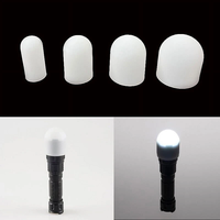 Silicone Elastic Flashlight Diffuser Lampshade Lamp Shade For Astrolux ST06 WP5 Suitable for a Diameter of 38mm/40mm Fla