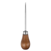 Single Gourd Awl Handwork Sewing Awl Log Color Wooden Handle 4.53" x 0.98" Polished Surface for Leather Punching and DIY