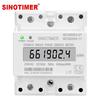 SINOTIMER Din Rail Single Phase Electronic Energy Meter AC 220V 100A kWh Counter Consumption Analog Electricity Gague Wa