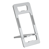 SJZJ033 Aluminum Alloy Portable Card Phone Stand 300g Bearing Foldable Adjustable Angle Bottle Opener Holder for Smartph