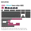 SKYLOONG GK6 ABS Miamii Two-color ABS Keycaps Set Profile Compatible For DIY Custom 61/63/64/68/75/84/87/96/980/104/108