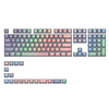 SKYLOONG GK7 126 Keys Mechanical Keyboard Keycaps Set Pink Rainbow-Black Transparent Jelly PBT Custom Keycap for Mechani