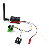 SLONWAKE 5.8G 48CH 5W FPV Transmitter 200mW/500mW/1200mW/5000mW Adjustable VTX with 1200TVL 2.5mm Camera Dual Cooling Fa