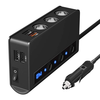 SLW002 180W 4 USB Car Charger Socket QC3.0 Fast Charge 12V/24V Splitter Outlet Adapter