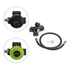 SMACO 360° Rotating Interface Diving Respirator Oxygen Cylinder Pressure Reducing Valve Head Breathing Head with Gauge D