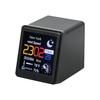 Smart Weather Station WiFi Desk LCD Digital Analog Clock Small Album Photo Frame Multi-function Electronic Thermometer H