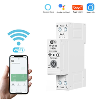 Smart WiFi Circuit Breaker Meter,  Rated Voltage AC230 Protection Against Overload Lightnin Overcurrent Self-Recovery Sup