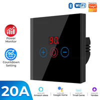 Smart WiFi Water Heater Control Device 20A High Power Compatible with Alexa Voice Control Timer Function Energy Consumpt