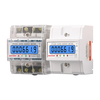 SmartMeter 100A LCD KWh Energy Meter with Three-Phase Backlight Guide Rail for Home Use Energy Monitoring3*127/220VAC