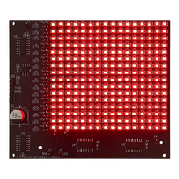 SMD Dot Matrix Advertising Screen Kit 256 LED 5V DC Pre-Programmed Microcontroller DIY Electronics Row Scanning PCB Boar
