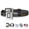 Smiling Shark TD-0172 Motion Sensor Headlight,  Rechargeable LED Headlamp,  Three-Color Light Source Headlight Induction C