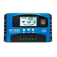 Solar Charge Controller MPPT Technology 12V 24V 60A 80A 100A Dual USB LCD Display Battery Regulator Overcharge Protectio