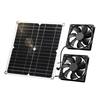 Solar Panel Fan Kit 12W Weatherproof IP65 16V DC Fan Ventilation for Chicken Coops Greenhouses Sheds Pet Houses