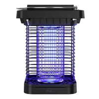 Solar Powered Bug Zapper EM02 Portable Outdoor Mosquito Killer Lamp High Voltage Electric Insect Repellent Stainless Ste